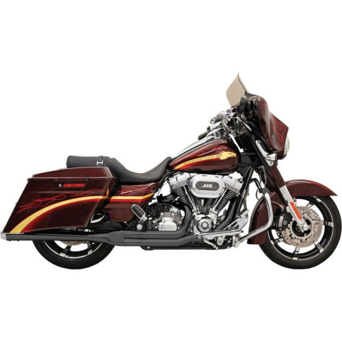 PartzBiz HD: 4416407-Bassani Road Rage 2-Into-1 Systems Long Megaphone Black Harley FLH/T 10-14 - FLH-737B PartzBiz HD: 4416407-Bassani Road Rage 2-Into-1 Systems Long Megaphone Black Harley FLH/T 10-14 - FLH-737B