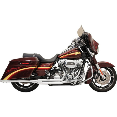 PartzBiz HD: 4416408-Bassani Road Rage 2-Into-1 Systems Long Megaphone Chrome Harley FLH/T 10-14 - FLH-737 PartzBiz HD: 4416408-Bassani Road Rage 2-Into-1 Systems Long Megaphone Chrome Harley FLH/T 10-14 - FLH-737
