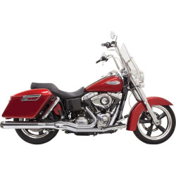 PartzBiz HD DS18001418 - Bassani Chrome Road Rage 2 Into 1 Long Megaphone Exhaust Harley Dyna FLD 12-16 | 1D28R PartzBiz HD DS18001418 - Bassani Chrome Road Rage 2 Into 1 Long Megaphone Exhaust Harley Dyna FLD 12-16 | 1D28R