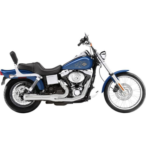 PartzBiz HD: 4416416-Bassani Chrome Road Rage 2 Into 1 Short Megaphone Exhaust Harley FXD 91-05 | 13312R PartzBiz HD: 4416416-Bassani Chrome Road Rage 2 Into 1 Short Megaphone Exhaust Harley FXD 91-05 | 13312R