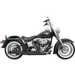 PartzBiz HD DS18001155 - Bassani Black Road Rage 2 Into 1 Long Megaphone Exhaust Harley Softail 86-16 | 12121J PartzBiz HD DS18001155 - Bassani Black Road Rage 2 Into 1 Long Megaphone Exhaust Harley Softail 86-16 | 12121J