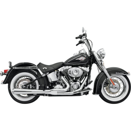 PartzBiz HD: 4416392-Bassani Chrome Road Rage 2 Into 1 Long Megaphone Exhaust Harley Softail 86-16 | 12111J PartzBiz HD: 4416392-Bassani Chrome Road Rage 2 Into 1 Long Megaphone Exhaust Harley Softail 86-16 | 12111J