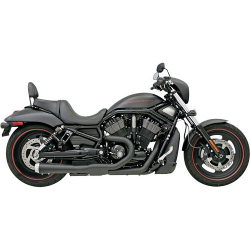 PartzBiz HD: 4416393-Bassani Black Road Rage 2 Into 1 Short Muffler Exhaust Harley V-Rod 07-16 | 1V22JB PartzBiz HD: 4416393-Bassani Black Road Rage 2 Into 1 Short Muffler Exhaust Harley V-Rod 07-16 | 1V22JB
