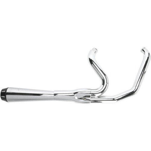 PartzBiz HD: 4416395-Bassani Chrome Road Rage 2 Into 1 Short Exhaust Harley FXR 84-00 w/ Pegs | 1FXR2