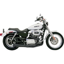 PartzBiz HD ds18001271 - Bassani Black Road Rage 2 Into 1 Short Upswept Muffler Exhaust Harley XL 86-03 | 14222J PartzBiz HD ds18001271 - Bassani Black Road Rage 2 Into 1 Short Upswept Muffler Exhaust Harley XL 86-03 | 14222J