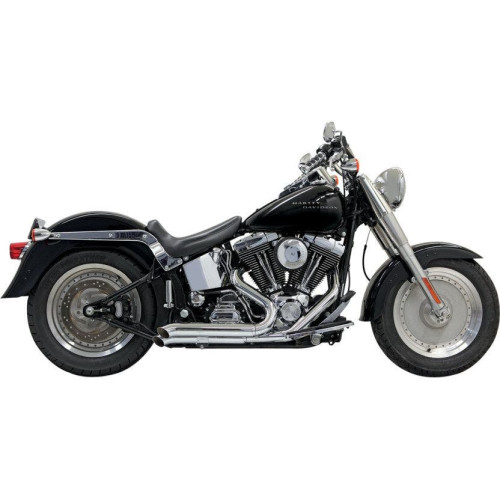PartzBiz HD: 4416368-Bassani Chrome Pro Street Turn Out 2:2 Exhaust w/ Heat Shields Harley Softail | 1S24D PartzBiz HD: 4416368-Bassani Chrome Pro Street Turn Out 2:2 Exhaust w/ Heat Shields Harley Softail | 1S24D