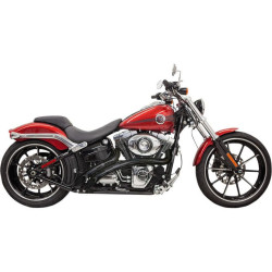 PartzBiz HD DS18001652 - Bassani Black Radial Sweeper 2:2 Exhaust w/ Slotted Shields Harley Softail Dyna | 1SD2FBB PartzBiz HD DS18001652 - Bassani Black Radial Sweeper 2:2 Exhaust w/ Slotted Shields Harley Softail Dyna | 1SD2FBB