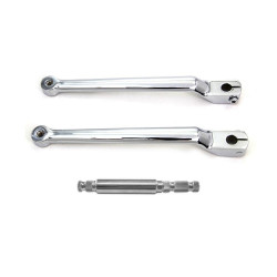 PartzBiz HD MU44217X2 & TR496041X1 - ชุดคันเกียร์แบบ Splined Shift Lever แบบขยายขนาด 9-3/4” พร้อมเพลา 86-18 Harley PartzBiz HD MU44217X2 & TR496041X1 - ชุดคันเกียร์แบบ Splined Shift Lever แบบขยายขนาด 9-3/4” พร้อมเพลา 86-18 Harley
