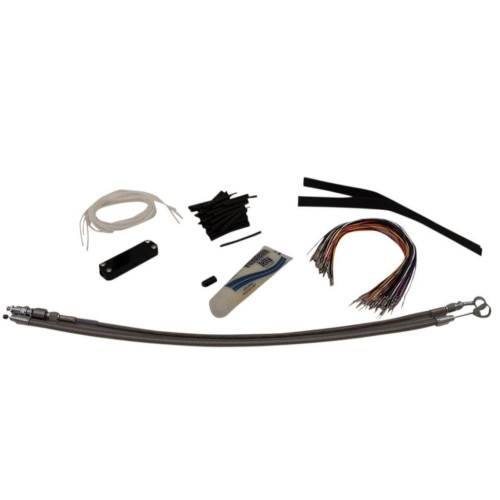PartzBiz HD: 4416330-Fat Baggers 14 ” EZ Install Stainless Extended Cables Install Kit Harley FL 08-13 | 109114
