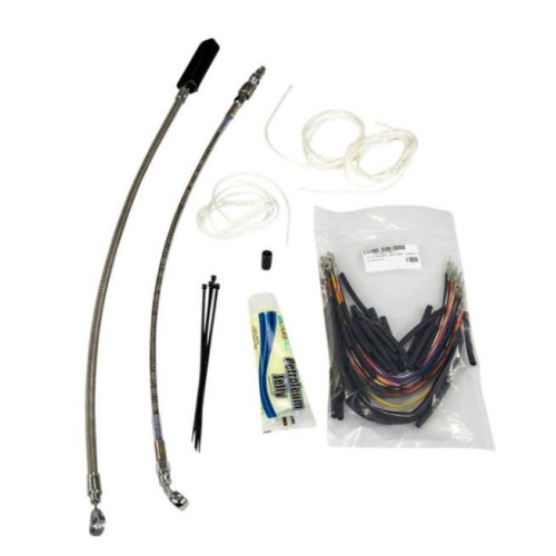 PartzBiz HD: 4416332-Fat Baggers 16 ” EZ Install Stainless Extended Cables Install Kit Harley FL 08-13 | 109116 PartzBiz HD: 4416332-Fat Baggers 16 ” EZ Install Stainless Extended Cables Install Kit Harley FL 08-13 | 109116