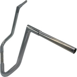 PartzBiz HD FBI-705016 - Fat Baggers Inc 1-1/4 EZ ติดตั้งแฮนด์แบบ Flat Top 16 นิ้ว Rise Harley 88-Up
