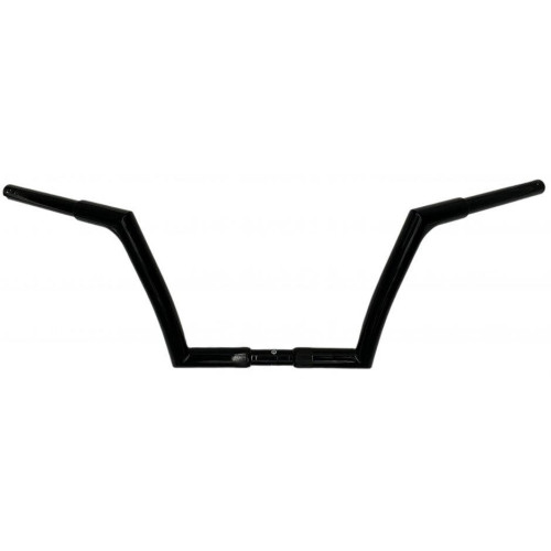 PartzBiz HD: 4416315-Fat Baggers Inc Black 1-1/4" EZ Install 10" Flat Top Handlebar Harley Softail Dyna 07-17 PartzBiz HD: 4416315-Fat Baggers Inc Black 1-1/4" EZ Install 10" Flat Top Handlebar Harley Softail Dyna 07-17