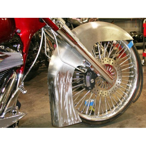 PartzBiz HD: 4416283-Fat Katz Steel Classic Fender for Harley FLH/FLT 23" Wheels | FLC105