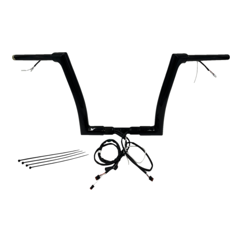 PartzBiz HD: 4416286-FBI Black 12" Flat Top Plug n Play EZ 1-1/2" Handlebar Kit Harley 15 FLTRX/S | 601312-B PartzBiz HD: 4416286-FBI Black 12" Flat Top Plug n Play EZ 1-1/2" Handlebar Kit Harley 15 FLTRX/S | 601312-B