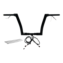 PartzBiz HD FBI-602312-B - FBI Black 12" Flat Top Plug n Play EZ 1-1/2" Handlebar Kit Harley 16-20 FLTRX/S | 602312-B PartzBiz HD FBI-602312-B - FBI Black 12" Flat Top Plug n Play EZ 1-1/2" Handlebar Kit Harley 16-20 FLTRX/S | 602312-B