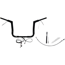 PartzBiz HD FBI-612012-B - FBI Black 12" Flat Top Plug n Play EZ 1-1/2" Handlebar Kit Harley 21-23 FLH/T | 612012-B PartzBiz HD FBI-612012-B - FBI Black 12" Flat Top Plug n Play EZ 1-1/2" Handlebar Kit Harley 21-23 FLH/T | 612012-B
