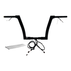 PartzBiz HD FBI-612912-B - FBI Black 12" Flat Top Plug n Play EZ 1-1/2" Handlebar Kit Harley 21-23 FLTRX/S; FLTRU | 612912-B PartzBiz HD FBI-612912-B - FBI Black 12" Flat Top Plug n Play EZ 1-1/2" Handlebar Kit Harley 21-23 FLTRX/S; FLTRU | 612912-B
