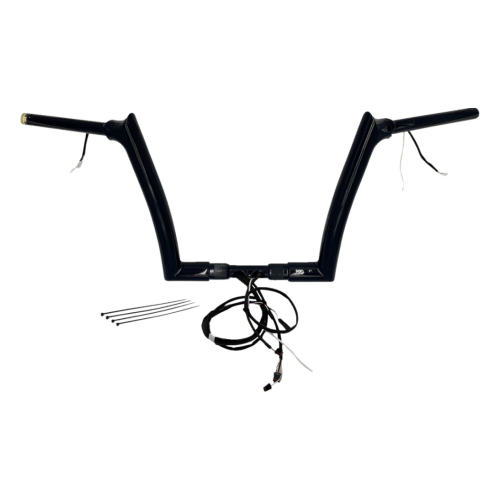 PartzBiz HD: 4416297-FBI Black 12" Pointed Top Plug n Play EZ 1-1/2" Handlebar Kit Harley 15 FLTRX/S | 801312-B PartzBiz HD: 4416297-FBI Black 12" Pointed Top Plug n Play EZ 1-1/2" Handlebar Kit Harley 15 FLTRX/S | 801312-B