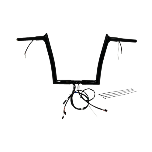 PartzBiz HD: 4416261-FBI Black 12" Pointed Top Plug n Play EZ 1-1/4" Handlebar Kit Harley 15 FLTRX/S | 901912-B PartzBiz HD: 4416261-FBI Black 12" Pointed Top Plug n Play EZ 1-1/4" Handlebar Kit Harley 15 FLTRX/S | 901912-B
