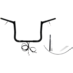 PartzBiz HD FBI-912012-B - FBI Black 12" Pointed Top Plug n Play EZ 1-1/4" Handlebar Kit Harley 21-23 FLH/T | 912012-B PartzBiz HD FBI-912012-B - FBI Black 12" Pointed Top Plug n Play EZ 1-1/4" Handlebar Kit Harley 21-23 FLH/T | 912012-B