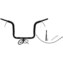 PartzBiz HD FBI-812412-B - FBI Black 12" Round Top Plug n Play EZ 1-1/2" Handlebar Kit Harley 21-23 FLH Touring | 812412-B PartzBiz HD FBI-812412-B - FBI Black 12" Round Top Plug n Play EZ 1-1/2" Handlebar Kit Harley 21-23 FLH Touring | 812412-B