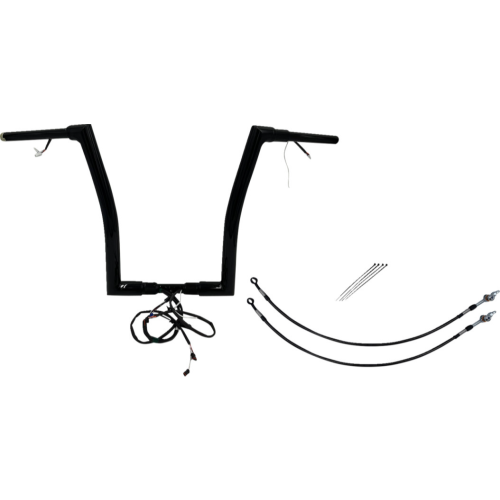 PartzBiz HD: 4416218-FBI Black 16" Flat Top Plug n Play EZ 1-1/2" Handlebar Kit Harley 15 FLTRX/S | 601316-B PartzBiz HD: 4416218-FBI Black 16" Flat Top Plug n Play EZ 1-1/2" Handlebar Kit Harley 15 FLTRX/S | 601316-B