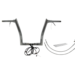PartzBiz HD FBI-801314 - FBI Chrome 14" Pointed Top Plug n Play EZ 1-1/2" Handlebar Kit Harley 15 FLTRX/S | 801314 PartzBiz HD FBI-801314 - FBI Chrome 14" Pointed Top Plug n Play EZ 1-1/2" Handlebar Kit Harley 15 FLTRX/S | 801314
