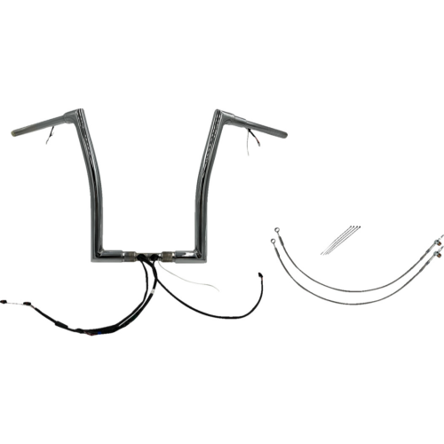 PartzBiz HD: 4416140-FBI Chrome 16" Flat Top Plug n Play EZ 1-1/2" Handlebar Kit Harley 16-20 FLTRX/S | 602316 PartzBiz HD: 4416140-FBI Chrome 16" Flat Top Plug n Play EZ 1-1/2" Handlebar Kit Harley 16-20 FLTRX/S | 602316