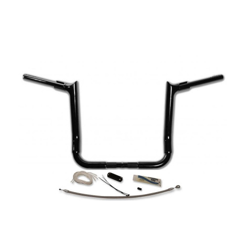 PartzBiz HD: 4416128-FBI Fat Baggers 1-1/2 Black 12" EZ Install Pointed Handlelbar Cable PKG FLH 08-13 | 809112-B PartzBiz HD: 4416128-FBI Fat Baggers 1-1/2 Black 12" EZ Install Pointed Handlelbar Cable PKG FLH 08-13 | 809112-B