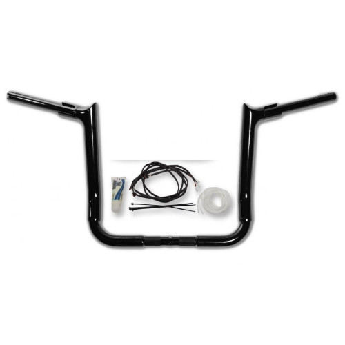 PartzBiz HD: 4416129-FBI Fat Baggers 1-1/2 Black 12" EZ Install Pointed Handlelbar Cable PKG FLH 14-20 | 809212-B PartzBiz HD: 4416129-FBI Fat Baggers 1-1/2 Black 12" EZ Install Pointed Handlelbar Cable PKG FLH 14-20 | 809212-B