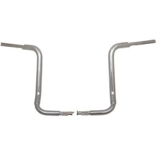 PartzBiz HD: 4416087-FBI Fat Baggers 1-1/2 Chrome 16" EZ Install Rounded Top Handlebar Batwing 14-20 803016 0601-5275 06015275