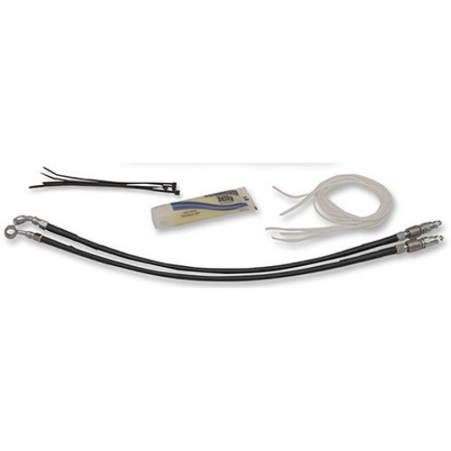 PartzBiz HD: 4416043-FBI Fat Baggers Black 12 EZ Install Kit Brake Clutch Line Harley Batwing 08-13