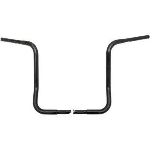 PartzBiz HD: 4415994-FBI Fat Baggers Black 16" EZ Install Round Top Handlebars Harley Batwing 86-22 | 903016-B