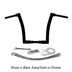 PartzBiz HD FBI-609314 - FBI Fat Baggers Chrome 1-1/2" EZ Install Flat Top 14" Handlebar Harley FLTR 15-20 PartzBiz HD FBI-609314 - FBI Fat Baggers Chrome 1-1/2" EZ Install Flat Top 14" Handlebar Harley FLTR 15-20