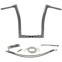 PartzBiz HD FBI-609316 - FBI Fat Baggers Chrome 1-1/2" EZ Install Flat Top 16" Handlebar Harley FLTR 15-20 PartzBiz HD FBI-609316 - FBI Fat Baggers Chrome 1-1/2" EZ Install Flat Top 16" Handlebar Harley FLTR 15-20