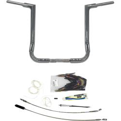 PartzBiz HD FBI-609116 - FBI Fat Baggers Chrome 1-1/2 EZ Install Flat Top Handlebar 16" Harley FLH 08-13 PartzBiz HD FBI-609116 - FBI Fat Baggers Chrome 1-1/2 EZ Install Flat Top Handlebar 16" Harley FLH 08-13