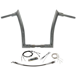 PartzBiz HD FBI-809614 - FBI Fat Baggers Chrome 1-1/2" EZ Install Pointed Top 14" Handlebar Kit Harley 18+ PartzBiz HD FBI-809614 - FBI Fat Baggers Chrome 1-1/2" EZ Install Pointed Top 14" Handlebar Kit Harley 18+