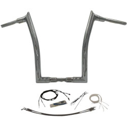 PartzBiz HD FBI-809616 - FBI Fat Baggers Chrome 1-1/2" EZ Install Pointed Top 16" Handlebar Kit Harley 18+ PartzBiz HD FBI-809616 - FBI Fat Baggers Chrome 1-1/2" EZ Install Pointed Top 16" Handlebar Kit Harley 18+