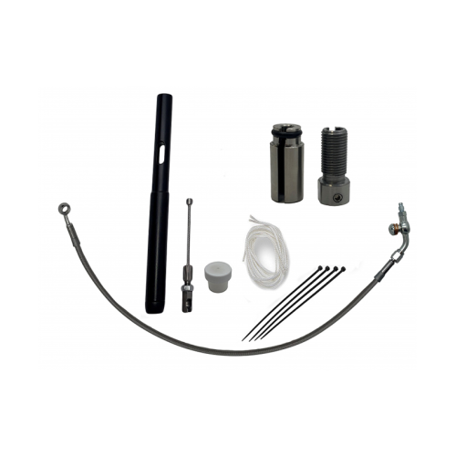 PartzBiz HD: 4415937-FBI Fat Baggers Chrome Braided +4" EZ Cable Extension + Adjustor Harley FLTR 21+ PartzBiz HD: 4415937-FBI Fat Baggers Chrome Braided +4" EZ Cable Extension + Adjustor Harley FLTR 21+