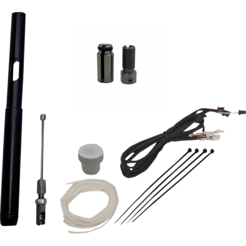 PartzBiz HD: 4415938-FBI Fat Baggers Chrome Braided +4 EZ Install Kit+ Adjustor Harley CVO 21+
