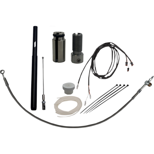 PartzBiz HD: 4415940-FBI Fat Baggers Chrome Braided +6 EZ Install Kit + Adjustor Harley CVO 21+ PartzBiz HD: 4415940-FBI Fat Baggers Chrome Braided +6 EZ Install Kit + Adjustor Harley CVO 21+