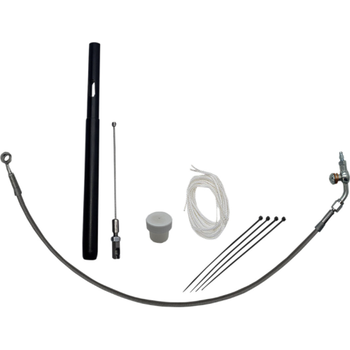 PartzBiz HD: 4415942-FBI Fat Baggers Chrome EZ Install 6" Cable Extension + Adjustor Harley FLTR 21+ PartzBiz HD: 4415942-FBI Fat Baggers Chrome EZ Install 6" Cable Extension + Adjustor Harley FLTR 21+