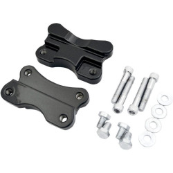PartzBiz HD DS14100067 - Drag Specialties Hotop Designs Black Fender to Fork Adapter 4 Harley FL Softail