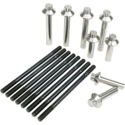 PartzBiz HD FMC-3024 - Feuling 3024 Chromoly Steel 12-Point Head Bolt Stud Kit 2017 Harley Touring M8 Electra Street Tri Road Glide King Hardware Fastener Upgrade Replacement สุดยอดเครื่องยนต์มอเตอร์ Milwaukee Eight ใหม่