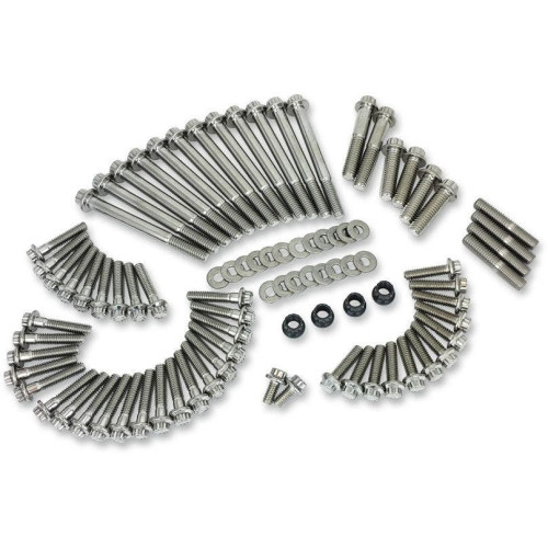 PartzBiz HD: 4415847-Feuling 3052 Stainless Engine fastener Dress Up Kit 17-Up Harley Touring Softail Milwaukee Eight M8 Primary Engine Dress up kit best new replacement upgrade PartzBiz HD: 4415847-Feuling 3052 Stainless Engine fastener Dress Up Kit 17-Up Harley Touring Softail Milwaukee Eight M8 Primary Engine Dress up kit best new replacement upgrade