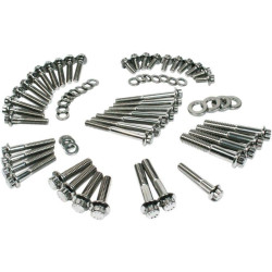PartzBiz HD FMC-3056 - Feuling 3056 สแตนเลสเกียร์หลัก Fastener Kit 00-06 Harley Davidson Touring Bolts Nuts Washers Studs อัพเกรดเปลี่ยน 2401-1094 24011094