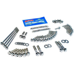 PartzBiz HD FMC-3057 - Feuling 3057 สแตนเลสหลักเกียร์ Fastener Kit 07-16 Harley Davidson Touring Electra Street Glide King Bolts Nuts เครื่องซักผ้า Studs อัพเกรดเปลี่ยน 2401-1095 24011095