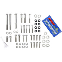 PartzBiz HD FMC-3069 - Feuling 3069 สแตนเลสสตีลเครื่องยนต์ Fastener ฮาร์ดแวร์ชุด 85-99 Harley Davidson Evolution Big Twin Sportster Bolts Nuts Washers Studs อัพเกรดเปลี่ยน 2401-1104 24011104
