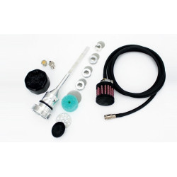 PartzBiz HD FMC-3086 - Feuling 3086 อลูมิเนียมสีดำVented Oil Dipstick Harley M8 Softail 18-Up Fat Boy Heritage davidson Milwaukee Eight Engine Upgrade Performanceเปลี่ยนDip Stick Kit 0710-0262 07100262