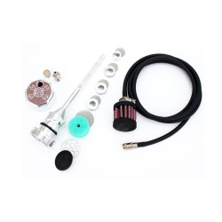 PartzBiz HD FMC-3085 - Feuling 3086 Chrome Aluminium Vented Oil Dipstick Harley M8 Softail 18-Up fat boy Heritage davidson Milwaukee Eight Engine Upgrade Performance Replacement Dip Stick Kit 0710-0261 07100261